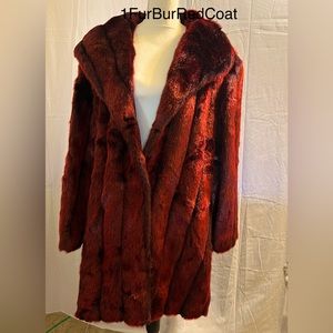Designer Faux Fur Coat.
